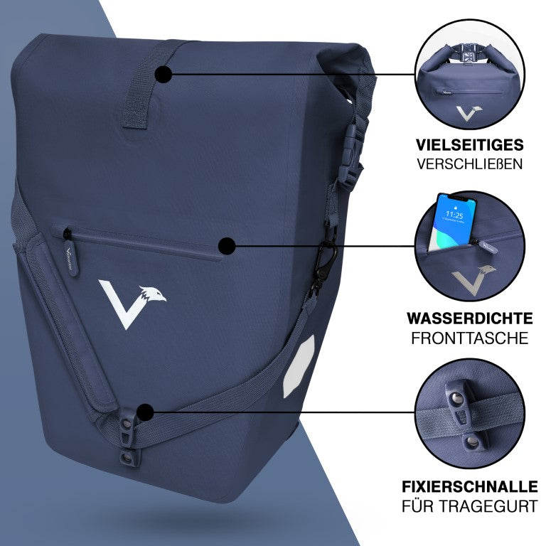 ValkBasic - large and waterproof pannier bag